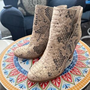 Vince Camuto Snakeprint Ankle Boot